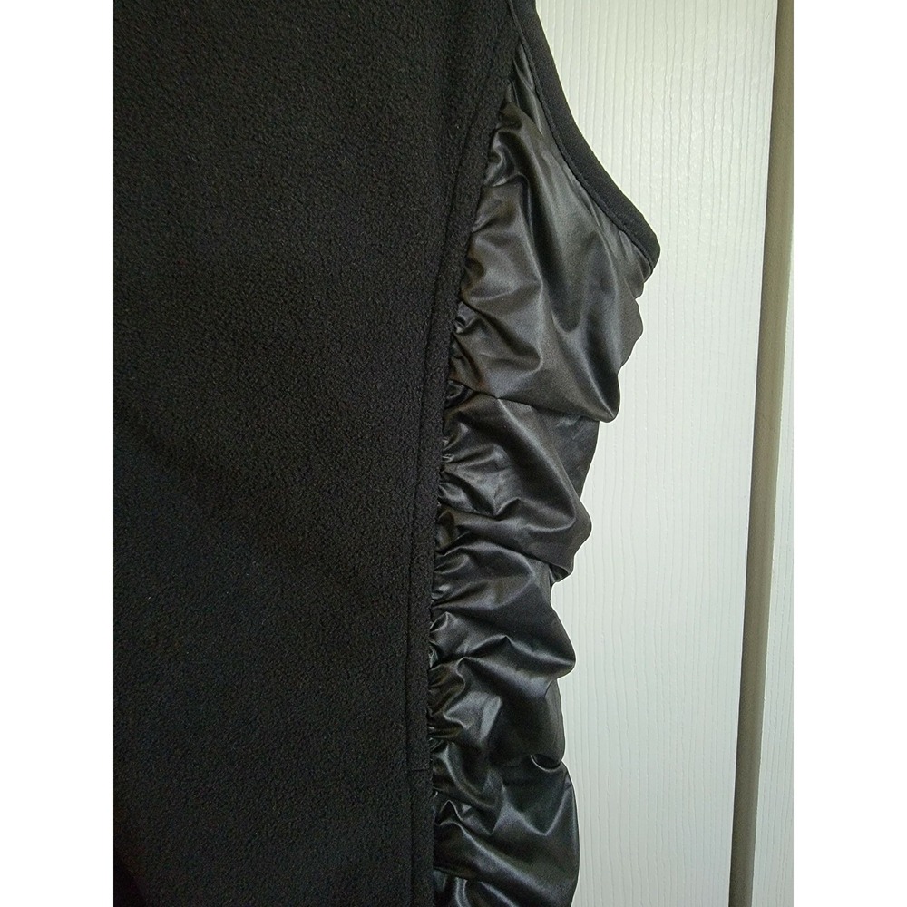 Cutter & Buck L Black Unisex Hybrid Full Zip Puffer Fleece Vest NWT - Picture 8 of 12